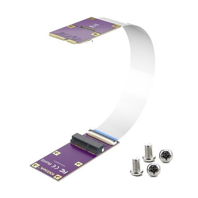 Mini PCIe mSATA Extender Cable for Wireless Card mSATA SSD, Male to Female, 0.2m