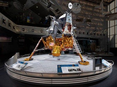 The Apollo Lunar Module was a two stage vehicle designed by Grumma- Old Photo