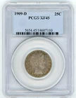 1909-D BARBER QUARTER PCGS XF45