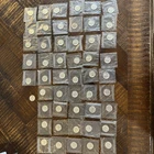 1964 Roos Silver Dime  Proof Roll of 50 coins in US Mint cello plus 1 barber