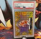 🔥2024 Panini Mosaic # 271 NFL Debut Reactive Yellow Prizm (RC) Bo Nix 🔥Psa 9