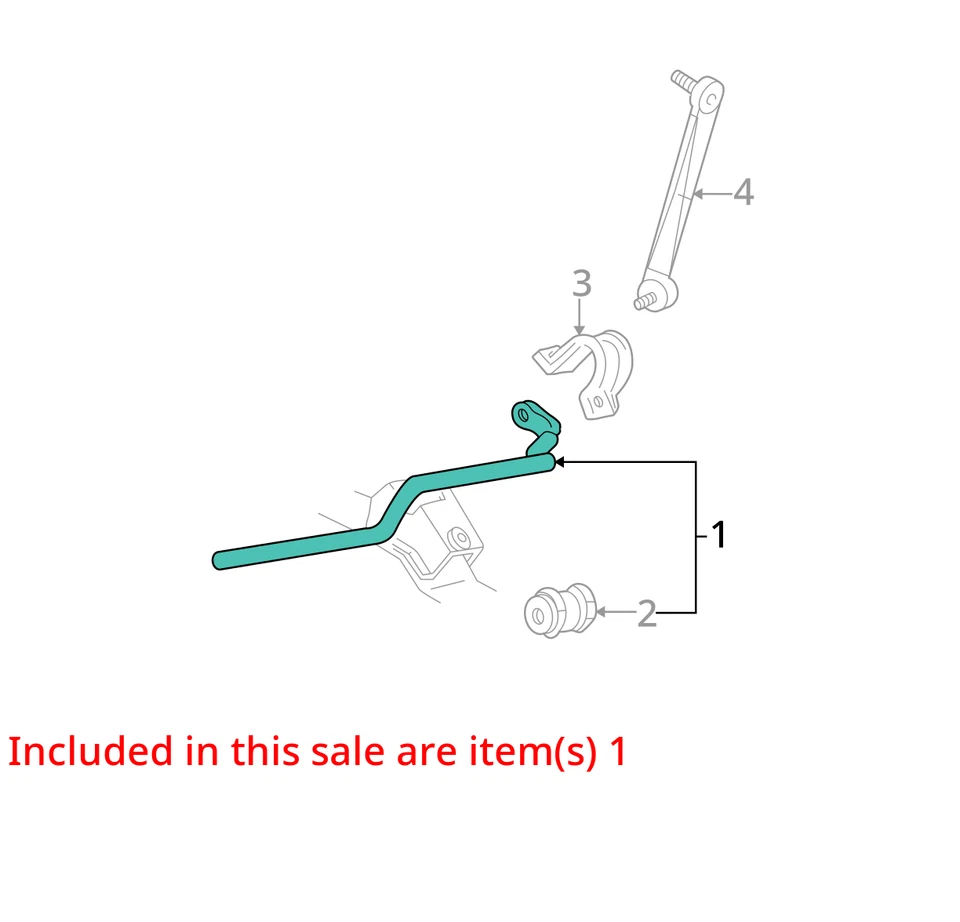 Ford Taurus 2001 (barra estabilizadora delantera sedán tracción delantera OEM 96 k millas - LKQ342643181 Foto 4 de 4