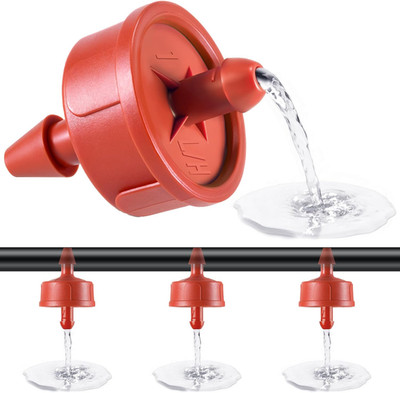 50 PCS 2 GPH Pressure Compensating Drip Irrigation Spot Dripper, Strong Flow Dri