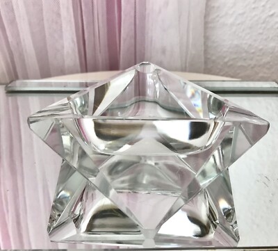 Art Déco Aschenbecher Designer  Ascher farblos Kristallglas EDEL Franz Burkert?