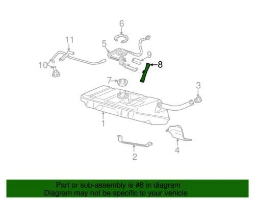 Genuine GM 1993-1998 Chevrolet Pontiac Firebird Base Fuel Pump Strainer 25139035 - Image 2 of 2