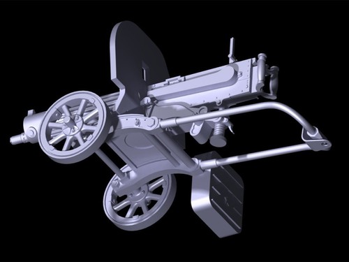 ICM 35675 Plastic model kit Scale 1:35 Russian Maxim machine gun (1910/30) - Picture 12 of 24