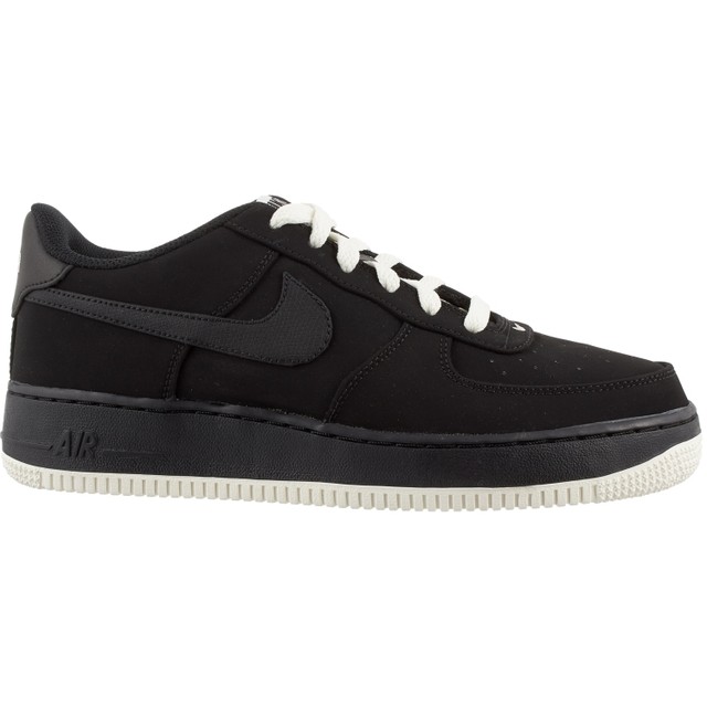 596728-027 Nike Air Force 1 Low (GS) Nubuck Black/Sail-White Sizes 4-7 NIB | eBay