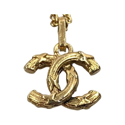 国内即発 CHANEL Necklace アイコニック CCマーク お見逃しなく CHANEL Mini coco Mark Necklace Gold CC Logo Charm Ladies