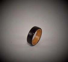 Rosewood Alderwood Wood Ring Bentwood Handmade Unisex Limited Run