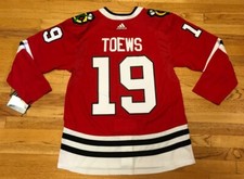 Adidas Pro Chicago Blackhawks Authentic Jersey Climalite SZ 52 #19 Jon Toews NHL