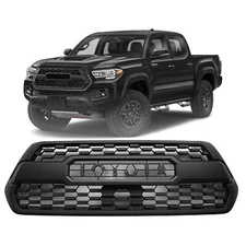 For 2016-2022 Toyota Tacoma SR SR5 TRD Front Bumper Grille Hood Grill Mat Black