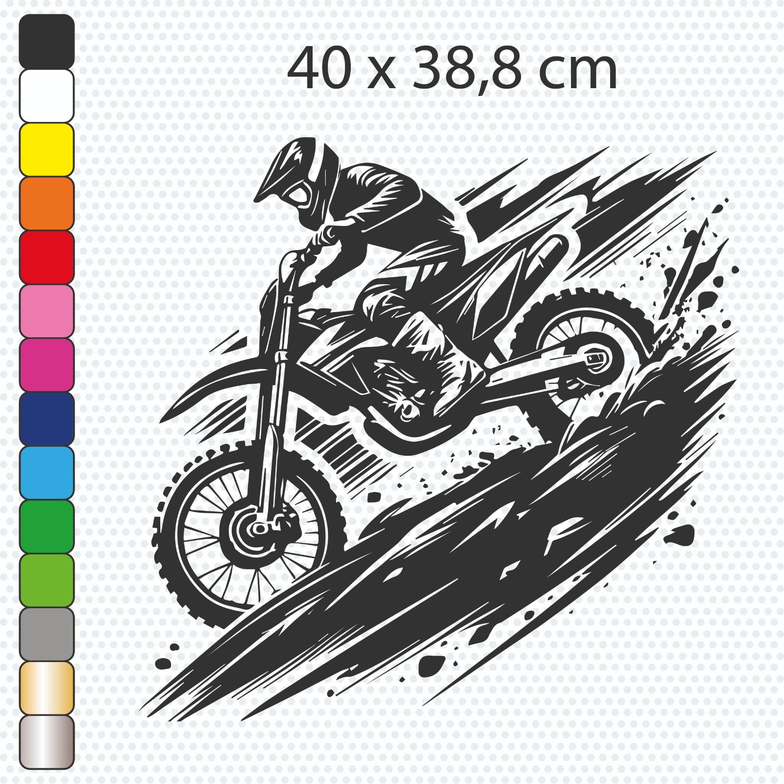 Moto Cross Sticker Vinyle Adhésif Autocollant de Protection Graphique pour Quad et Équipement