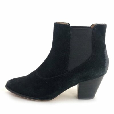 Corso Como Cobleskill Ankle Booties Womens Size 9M Black Suede Chelsea Casual