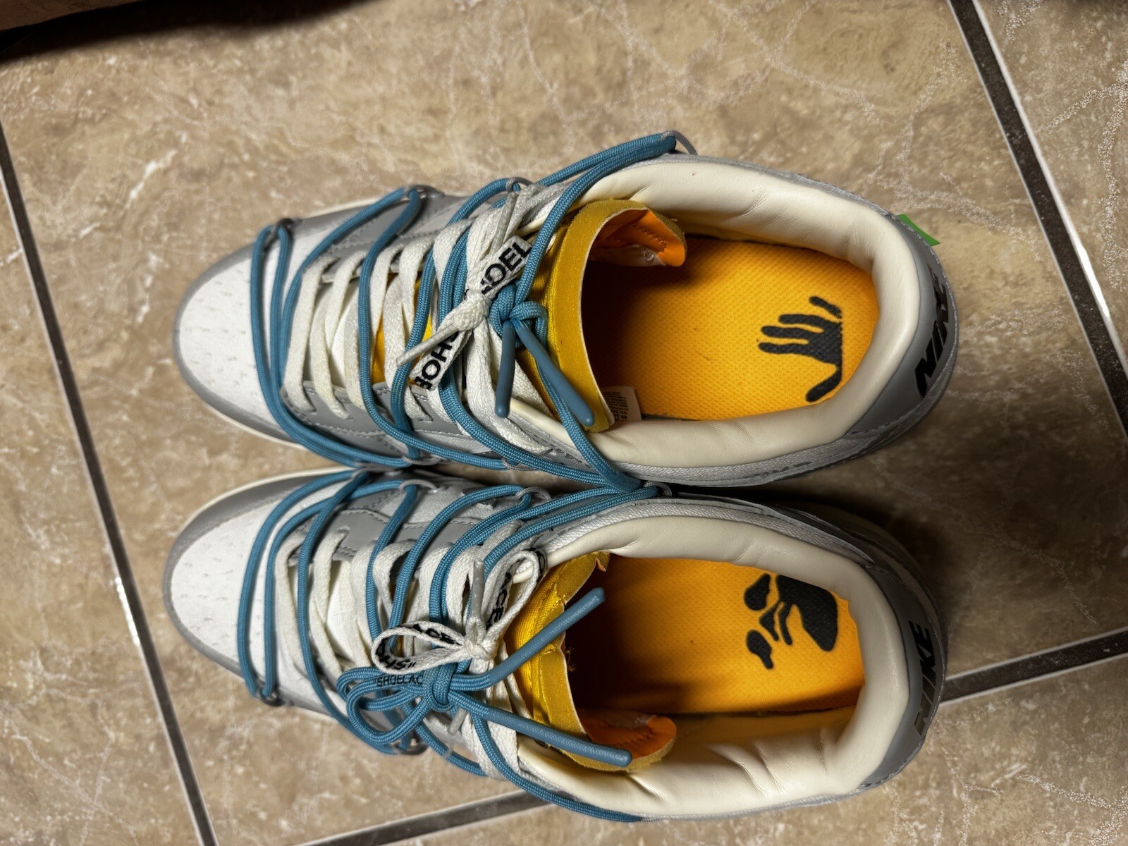 OFF WHITE X NIKE Taglia 12 Nike Off White x Dunk Low lotto 02 di 50