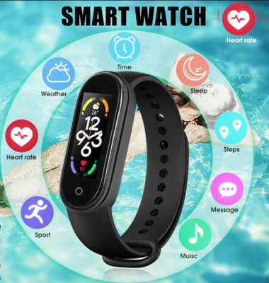M7 Smart Watch Fitness Tracker Herzfrequenz für Männer Frau Android IOS Wasserdicht