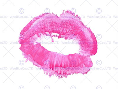 86896 LIPS LIPSTICK KISS PINK WOMEN MAKE UP COSMETICS Decor Wall Print Poster