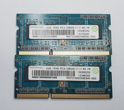 Rmt3150ed58e8w-1600 Genuine Original Ramaxel Laptop Memory 2gb