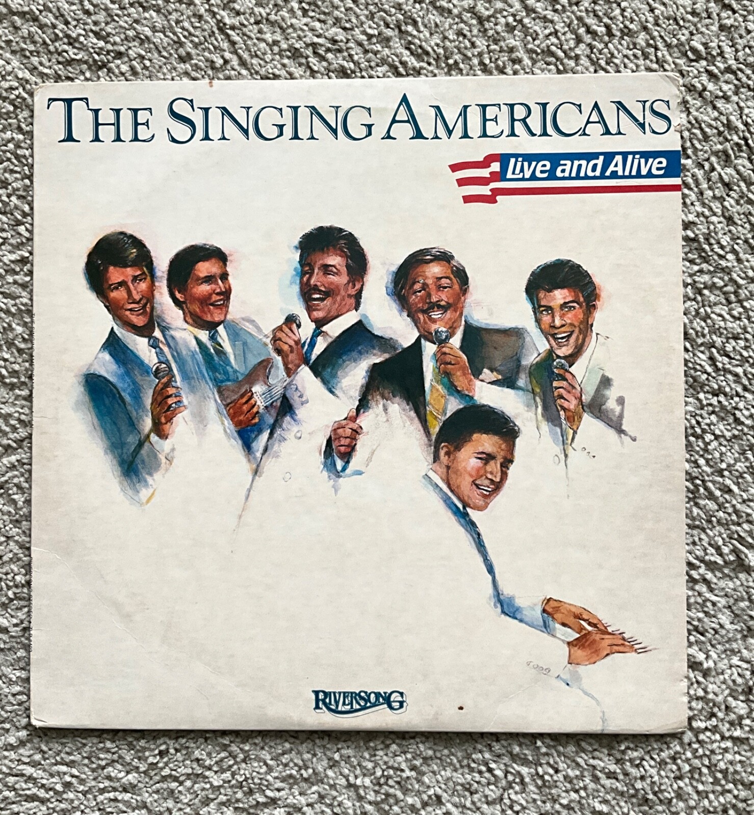 The Singing Americans - Live and Alive Vinyl LP *RARE* 1984