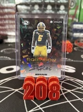 2023 Onit Athlete NIL Darius Robinson Cracked Ice Auto 220/225 RC Missouri SP #6