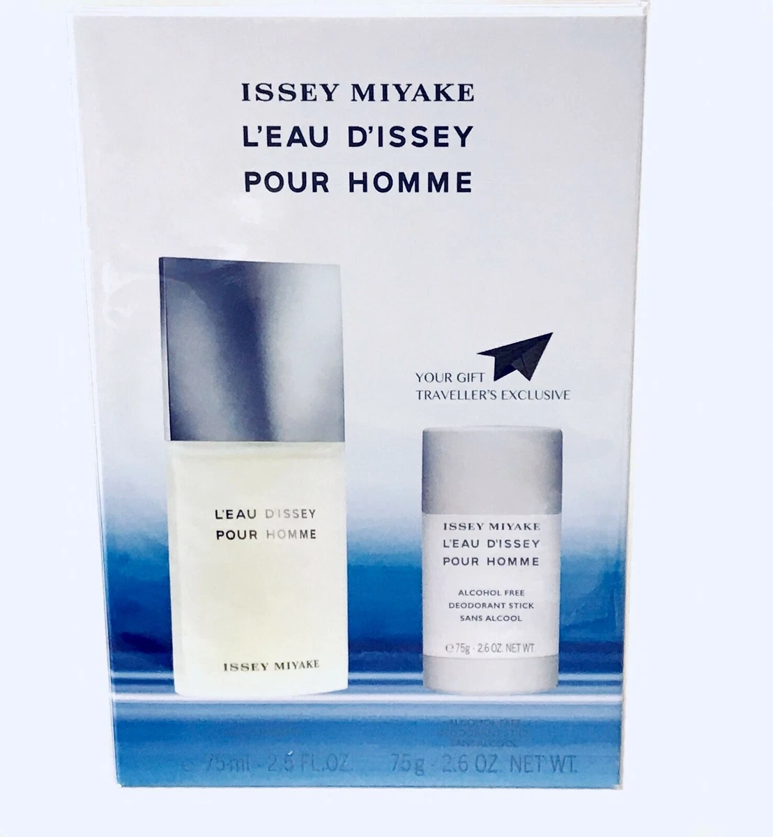 L&#039;eau D&#039;issey Miyake for Men EDT Spray 2.5 oz + Deodorant Stick 2.6 oz GIFT | eBay