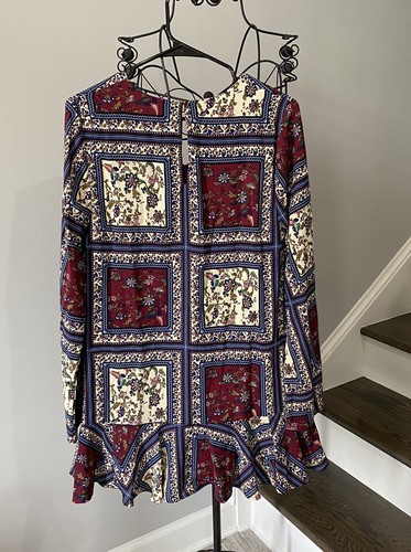 NWT Lulus Womens Size Small Long Sleeve Floral Print Dress - Picture 5 of 8