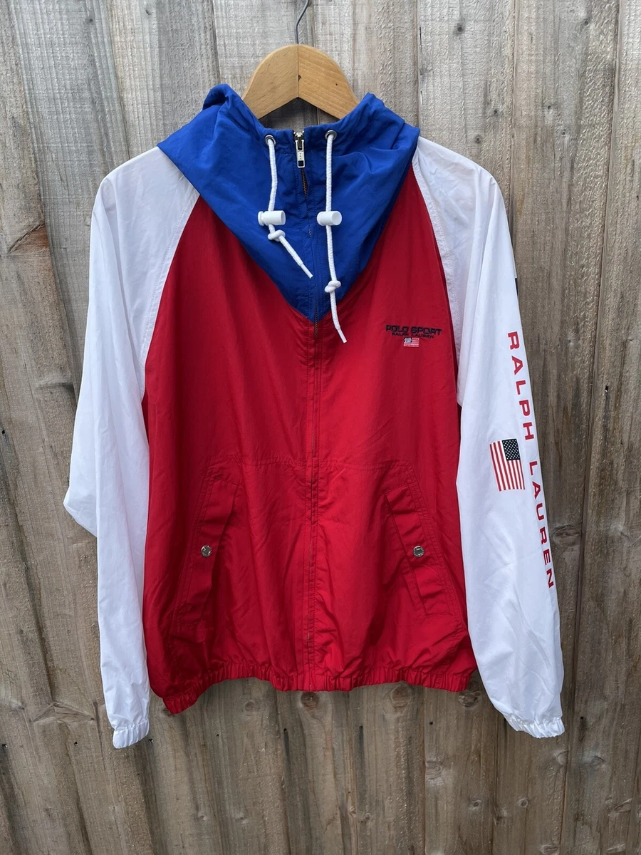 Polo Sport Ralph Lauren Anorak Small Brand New With Tags Red Blu