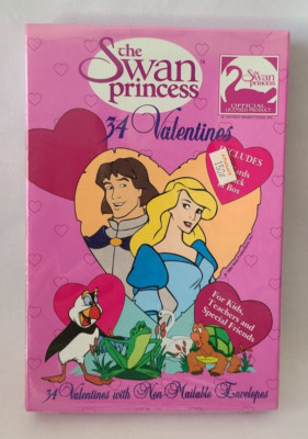 The Swan Princess Valentines Pack of 34 Cards Paper Magic Disney NEW
