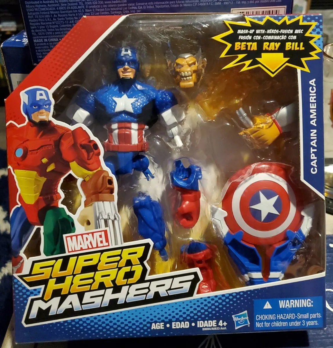 NEW Marvel Super Hero MASHERS Deluxe CAPTAIN AMERICA Mash Up with