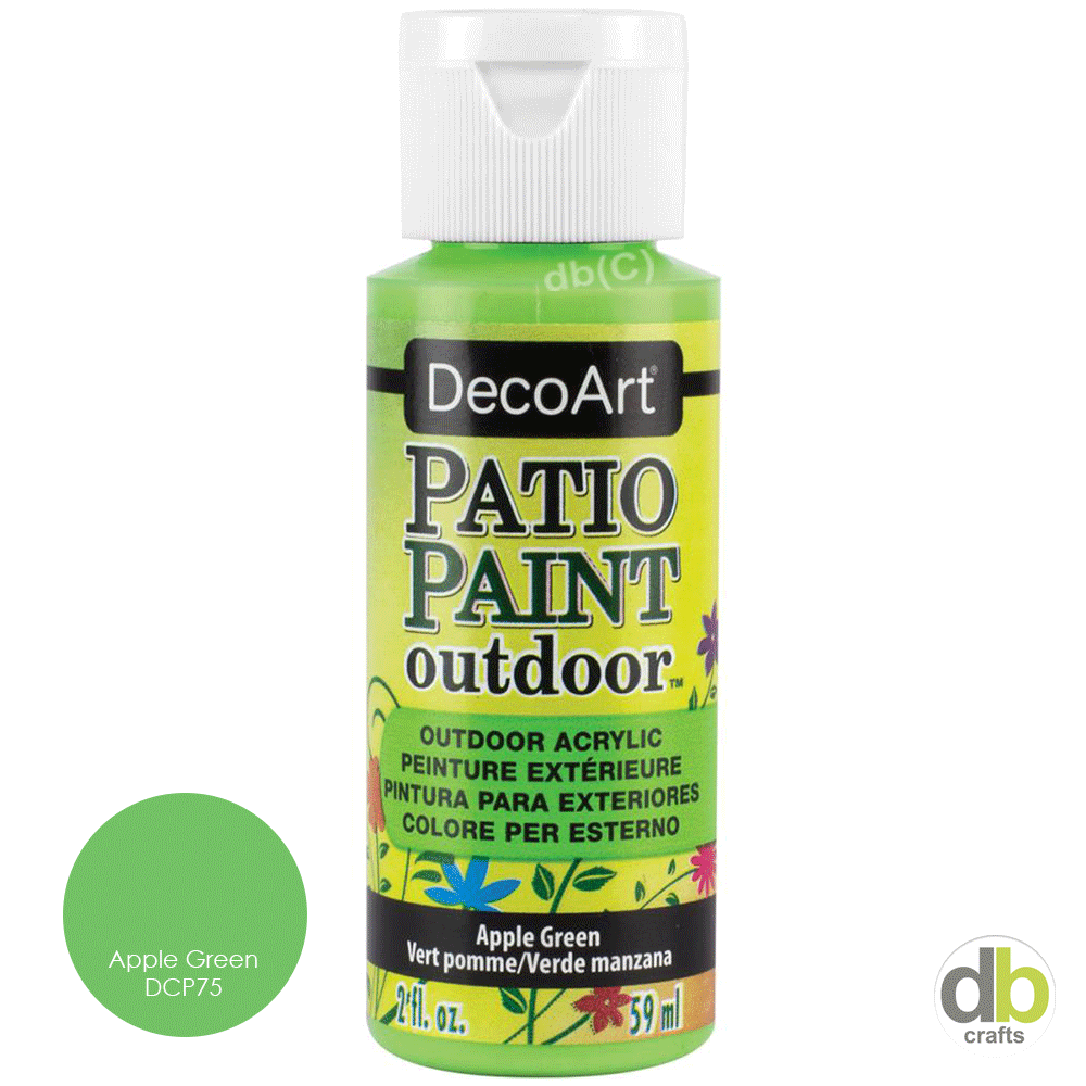 DecoArt Outdoor Acrylfarbe – Mistelzweig, 59 Ml, Wetterfest Für Holz, Stein, Keramik Innen/außen