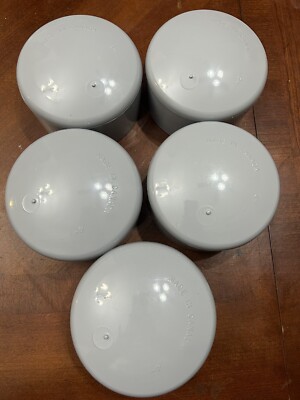 5  NEW SCEPTER IPEX 4''  CAP55 , PVC SLIP / SOLVENT WELD DOMED END CAPS.