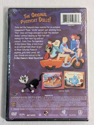 Josie And The Pussycats DVD The Complete Series 3 Discs Cartoons Hanna Barbera - Picture 2 of 2