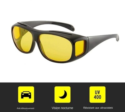 Lunettes De Conduite Nocturne Polarisées Jaunes - Anti-Éblouissement Pour Hommes Et Femmes - Confortable Et Ultralégère - Protection UV400 - 3