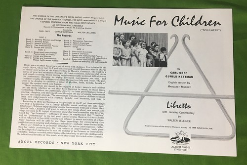 Music for Children Carl Orff Gunild Keetman 2 LP Box Set 1958 ANGEL RECORDS 3582 - Picture 2 of 2