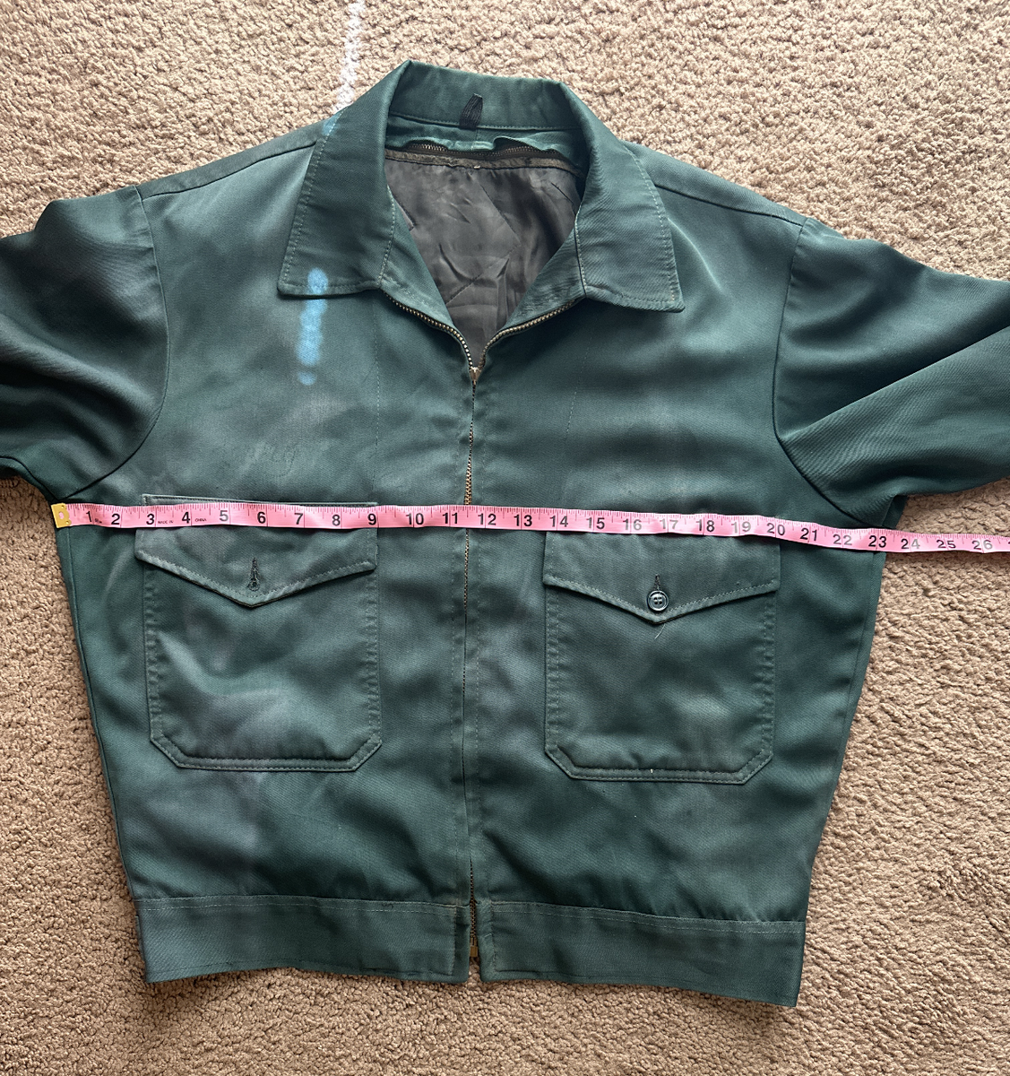 Vintage 1960's, Mr. 2 Ply, Size M, Green Work WearCoat Jacket W