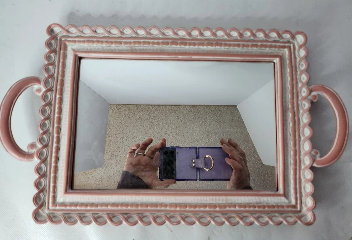 Mirrored wood tray outlet