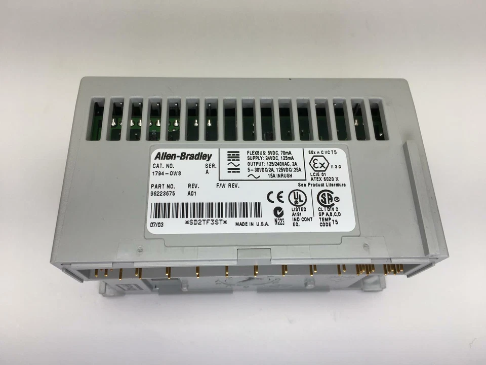 Allen-Bradley Ausgabemodul 1794-OW8 Digital output 96223675 Rev. A01 Serie A - Bild 2 von 4