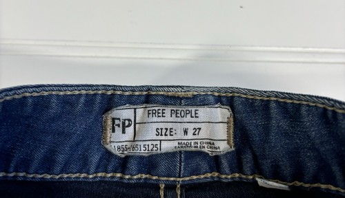 Free People Skinny Jeans Denim Low Rise Womens Size 27 Light Wash - 第 7/15 張圖片