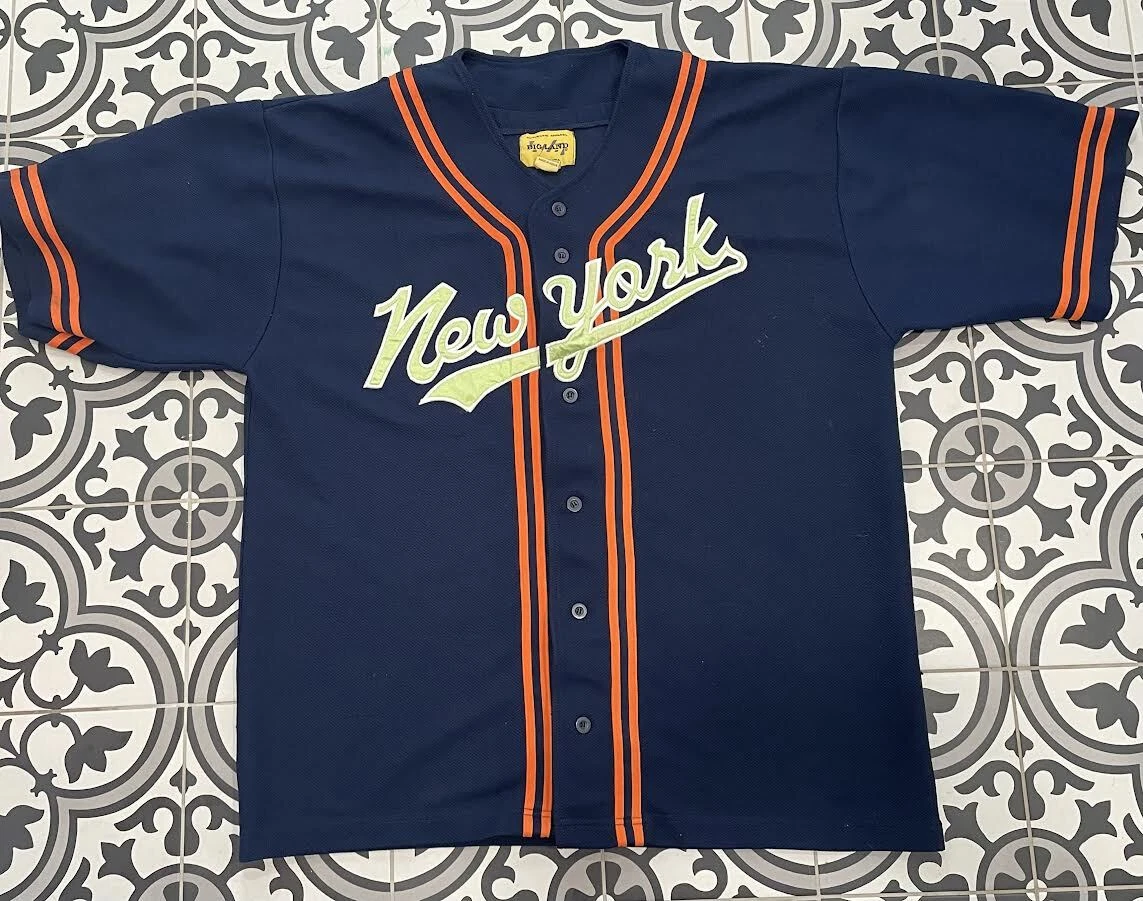 New York Stitched Big Land Baseball Sports Jersey Shirt Men's Size 2XL