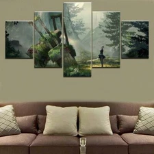 NieR Automata 2B Framed 5 Piece Video Game Canvas Wall Art Image Picture Wallpap