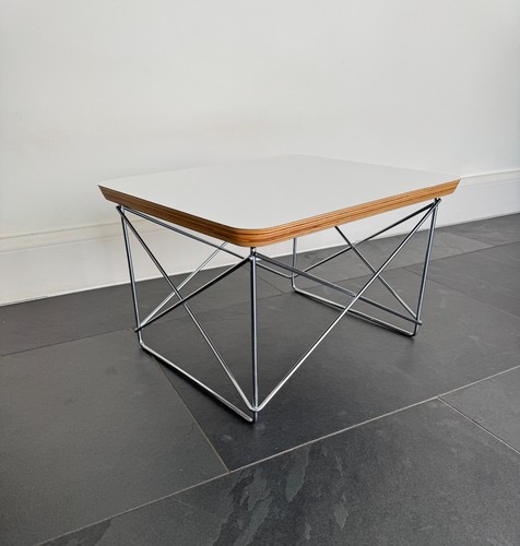 Genuine Vitra Eames LTR Occasional Table - White HPL