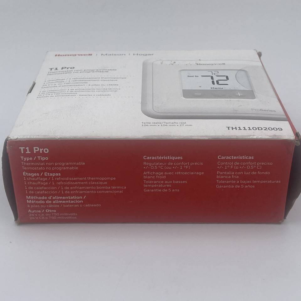 Honeywell PRO TH1110D2009 T1 NonProgrammable Thermostat 85267344920 eBay