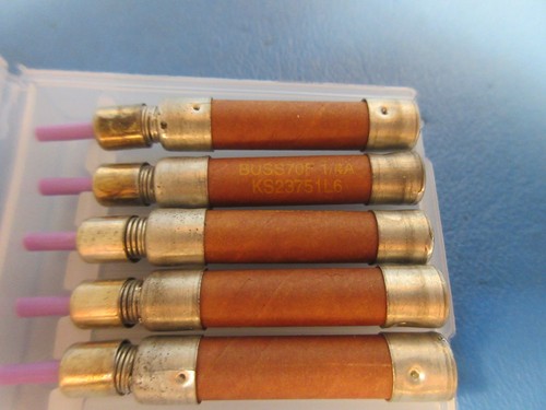 5 PACK Cooper Bussmann, Buss 70F 1/4A, KS-23751L6 Telephone Fuse, BUSS - Picture 3 of 3