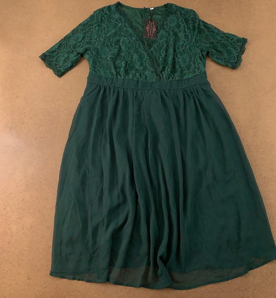 green emerald velvet dress Vintage 50s Pin Up Retro Stitching Woolen Pencil Dress- Jenny. M main image 1