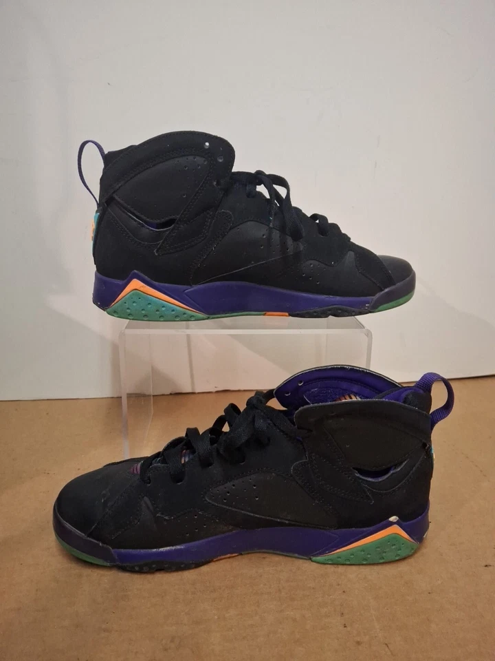 Nike Air Jordan 7 Retro GG Lola Bugs Bunny Black Purple 705417 029 8.5 Y / 10 W - Image 2 of 4