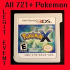 Pokemon X 3DS Game Loaded With All 721 and 120+ Legit Events - Pokemon Unlocked