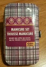 Manicure Set Travel Case Pedicure New Giitter Tool Kit Tweezer Clipper Nail File