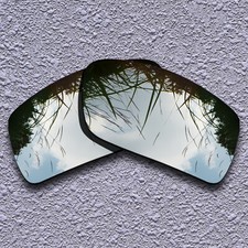 US Silver Titanium Replacement Lenses For-Oakley Gascan Polarized