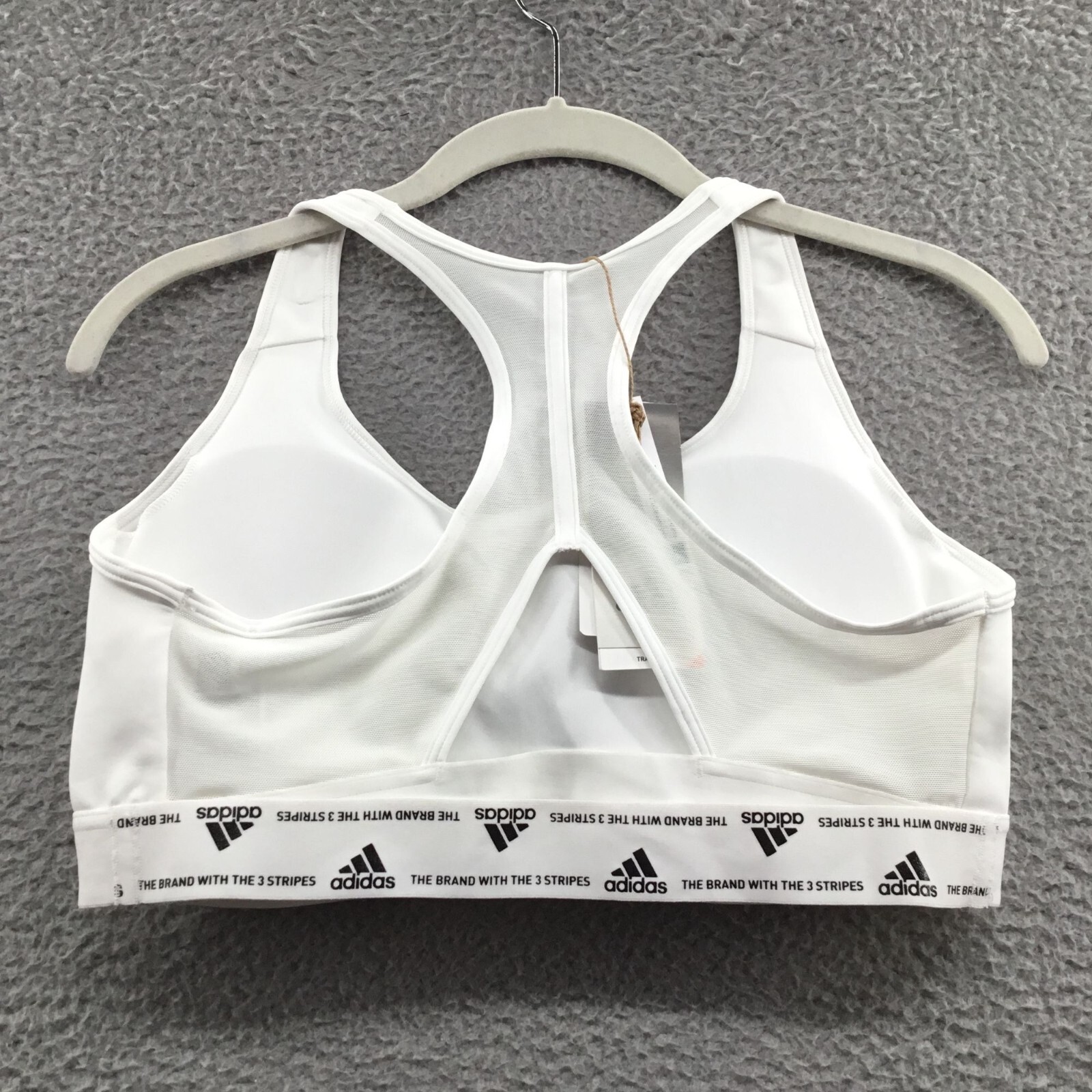 Adidas Powerreact Medium Support Bra White L - image 4
