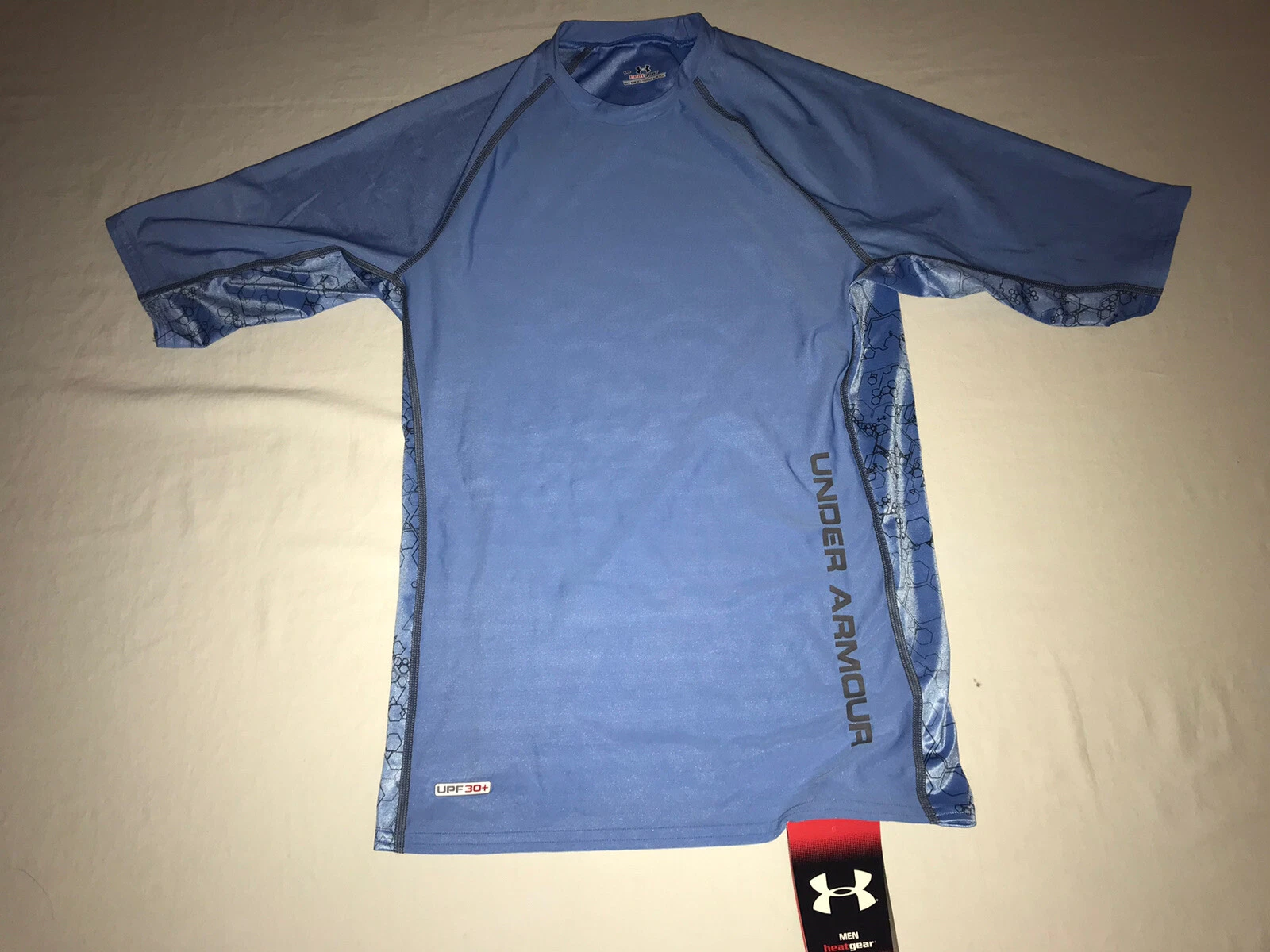 Under Armour HeatGear Medium Short Sleeve T-Shirt - Baby Blue
