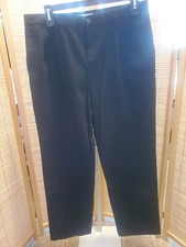 Amazon Essentials Mens Pants Size 36 x 32 Black Slash Pockets Straight Leg 